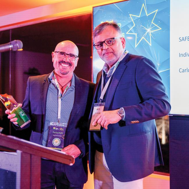 Carlos Marti with Vik Bansal at STAAR awards