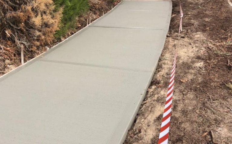 Footpath in Ellenbrook featuring Envirocrete
