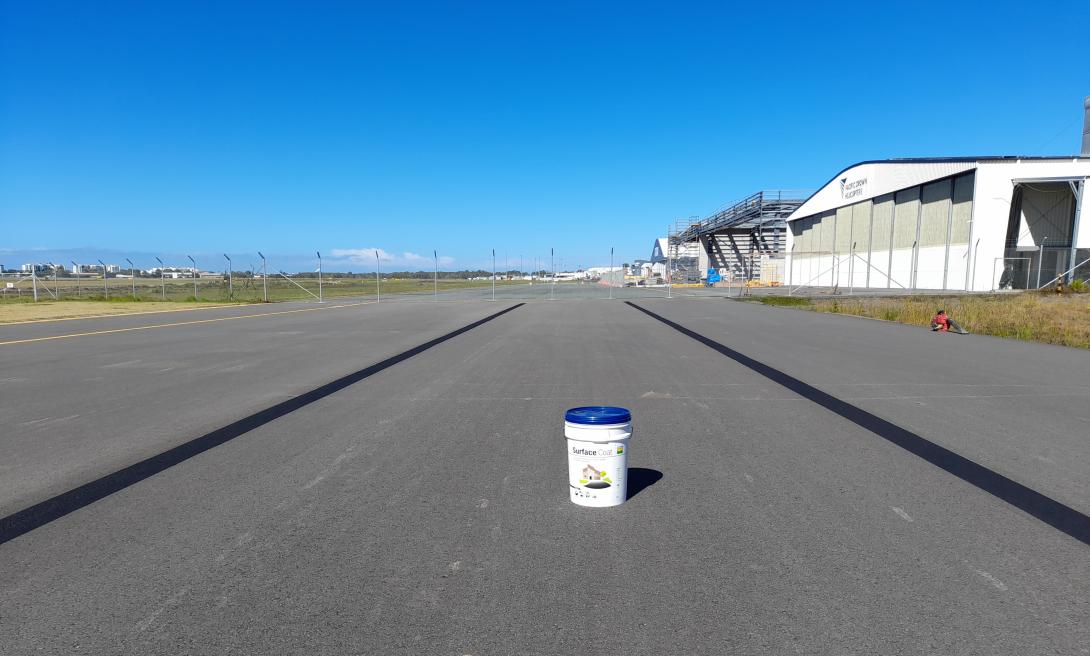 Surface Coat at Sunshine Coast Airport taxiway joint sealing