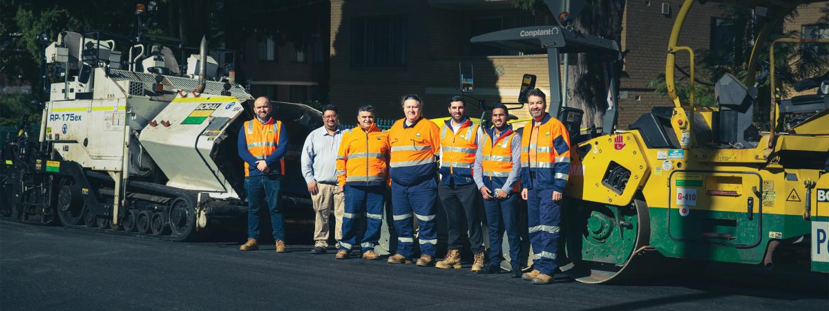 Boral asphalt team at Burwood