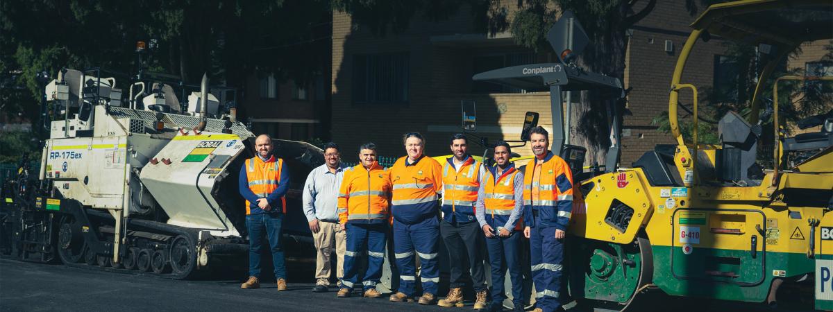 Boral asphalt team at Burwood