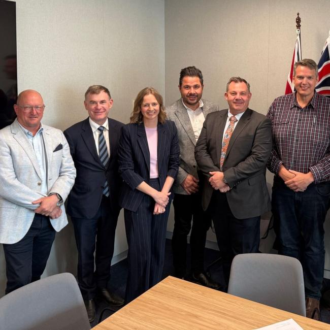 Kevin Whelan pictured with other attendees of the Ministerial Roundtable in South Australia