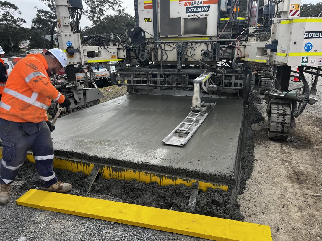 Spark NEL Paving trial at Kempsey Concrete
