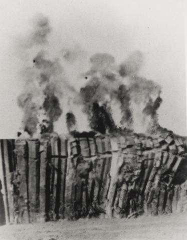 Columnar basalt blasting