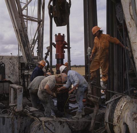 Drilling at Katnook, South Australia.